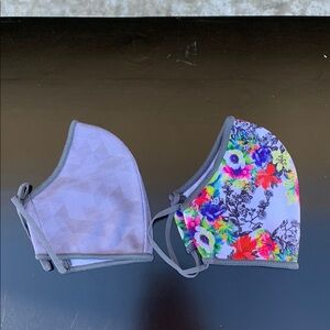Floral and Gray Face Masks
